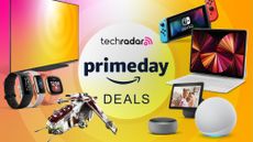 A selection of tech products around the Amazon Prime Day and 澳洲幸运10开奖官网开奖网址 logos